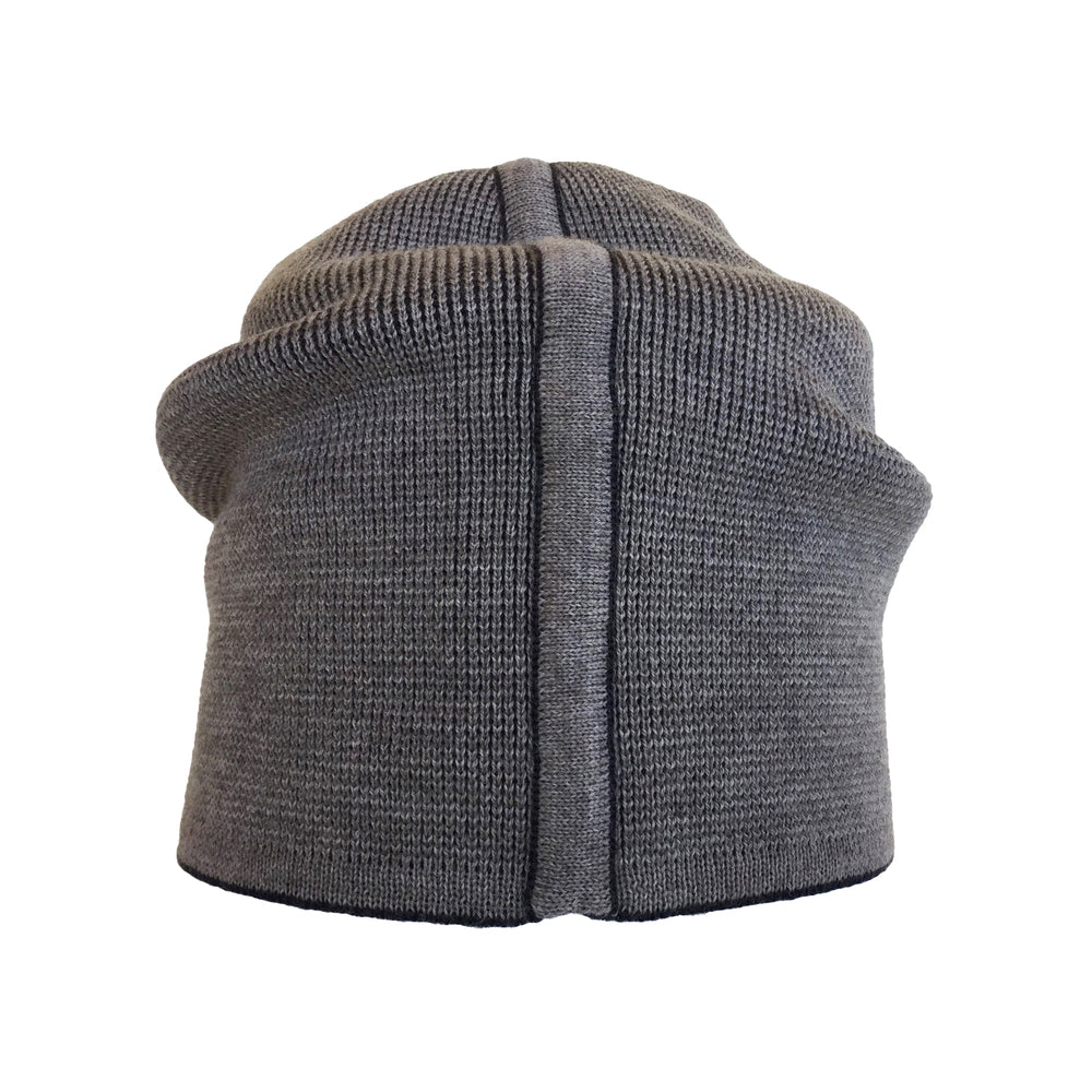 Beanie reversibel aus Merinowolle