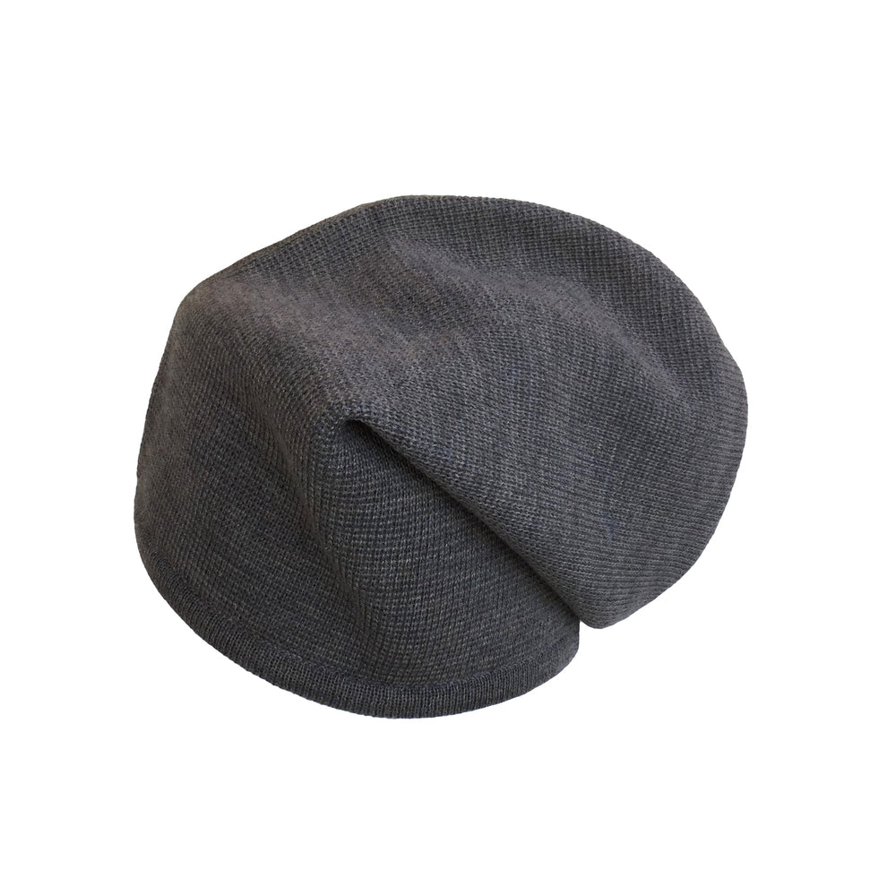 Beanie reversibel aus Merinowolle