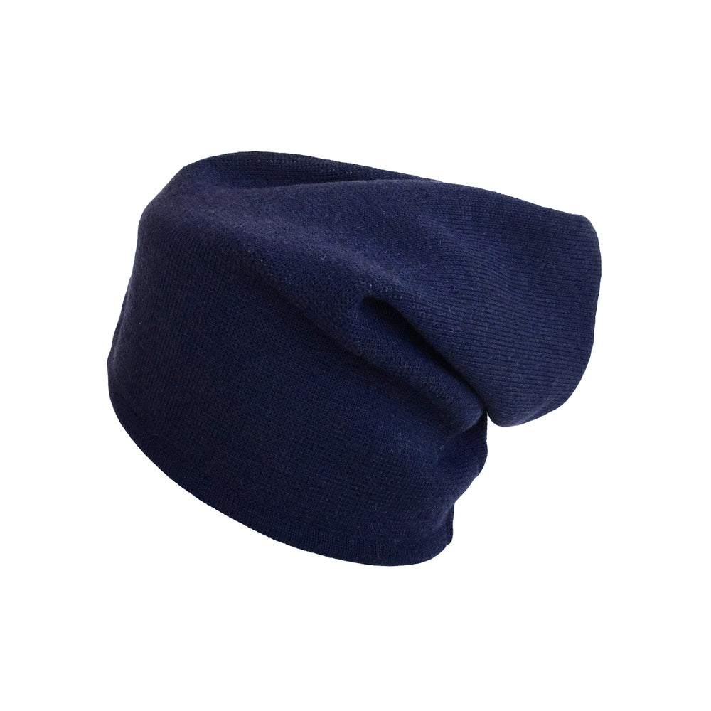 Beanie reversibel aus Merinowolle