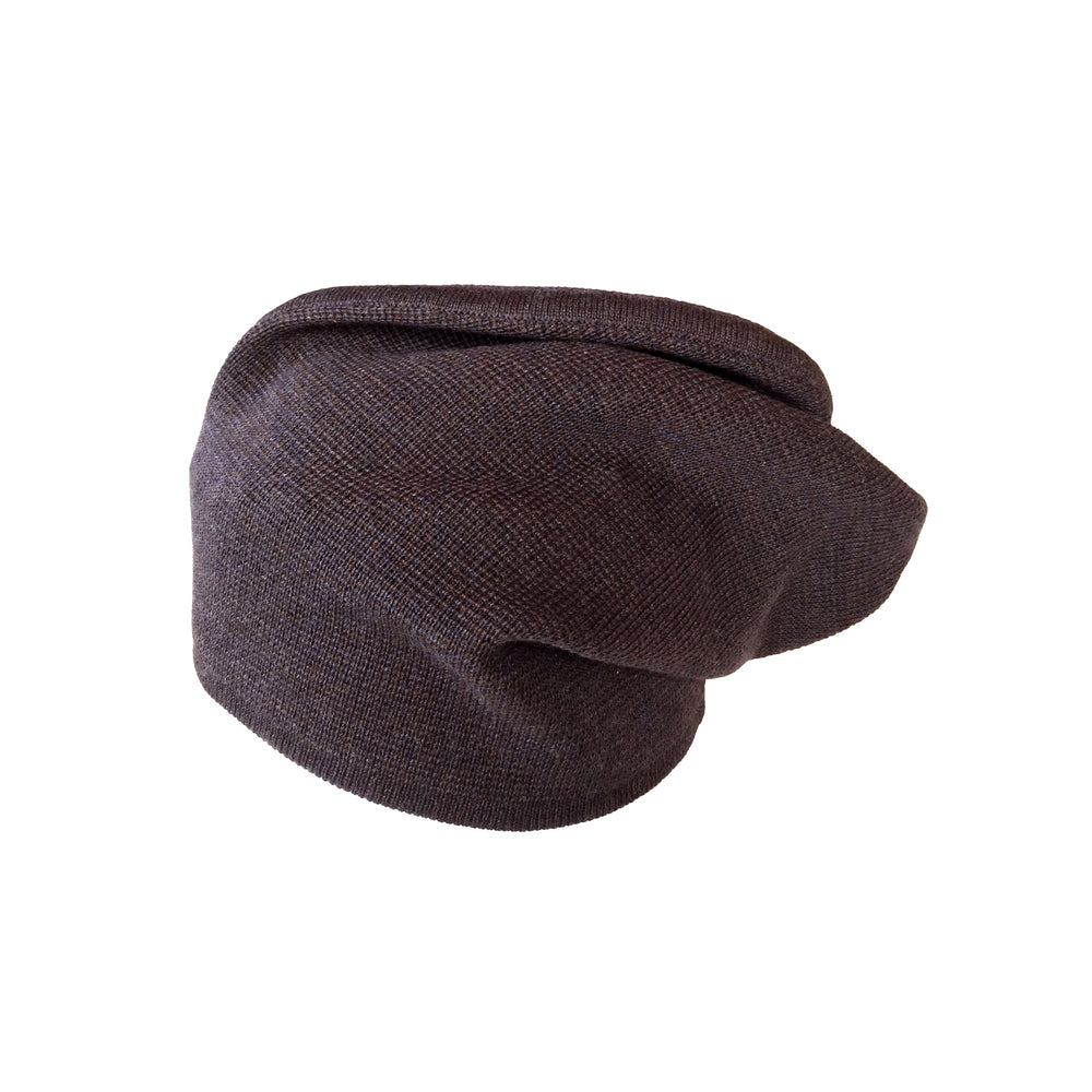 Beanie reversibel aus Merinowolle
