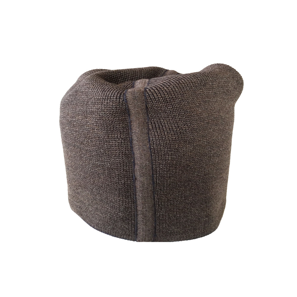 Beanie reversibel aus Merinowolle