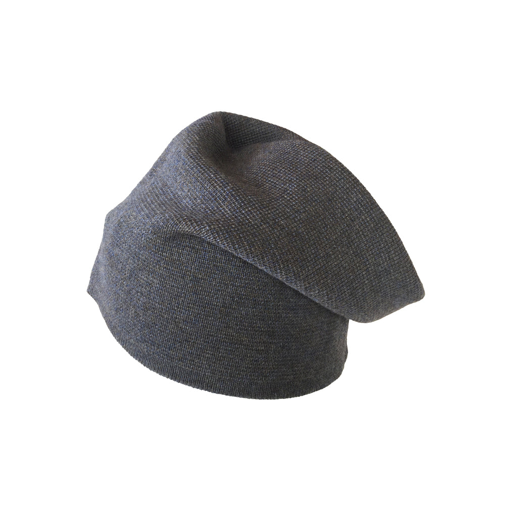 Beanie reversibel aus Merinowolle