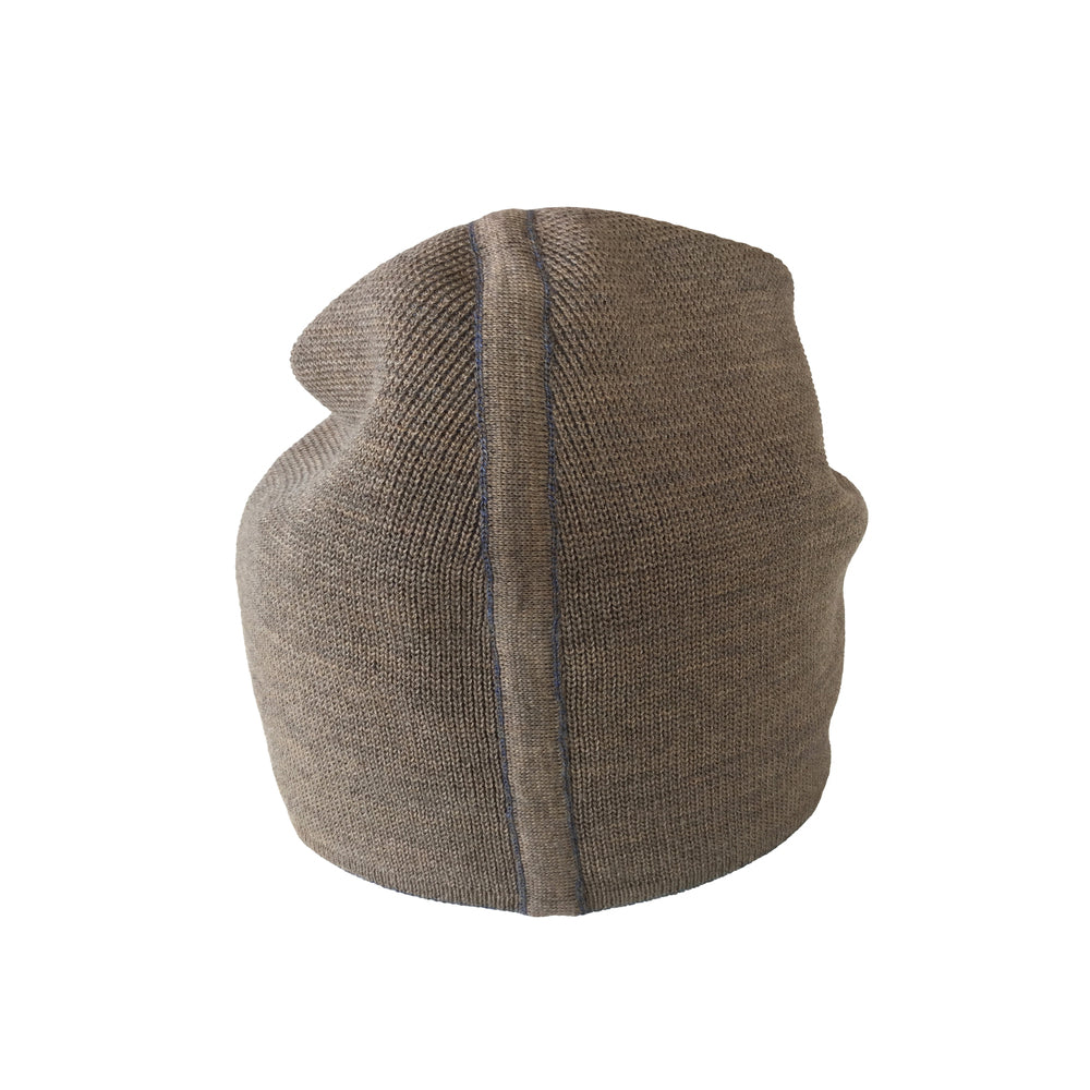 Beanie reversibel aus Merinowolle