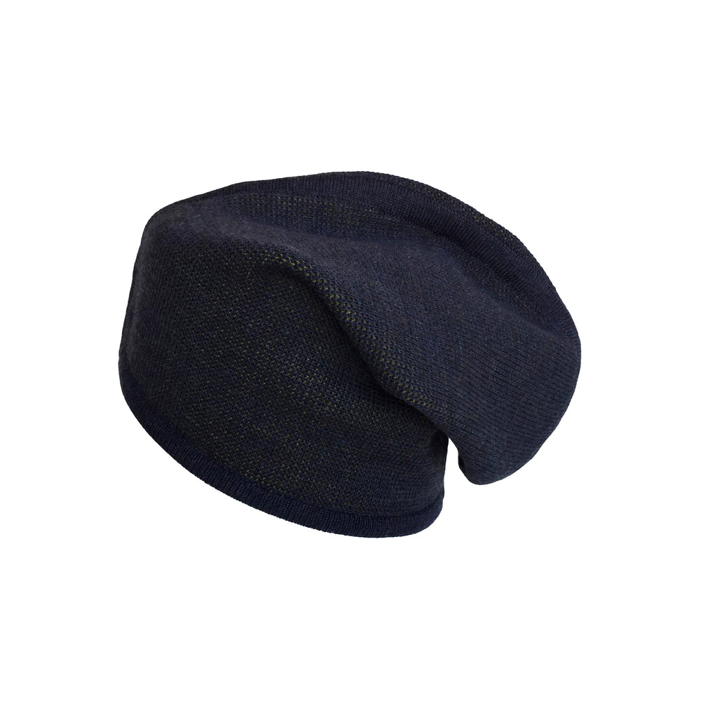 Beanie reversibel aus Merinowolle