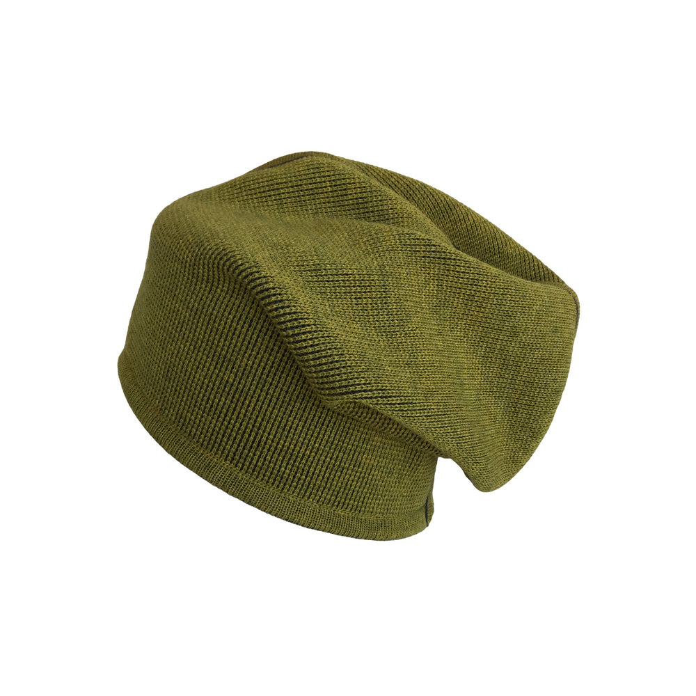 Beanie reversibel aus Merinowolle
