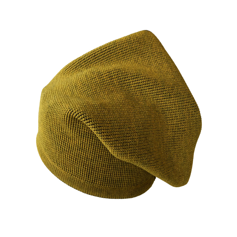 Beanie reversibel aus Merinowolle
