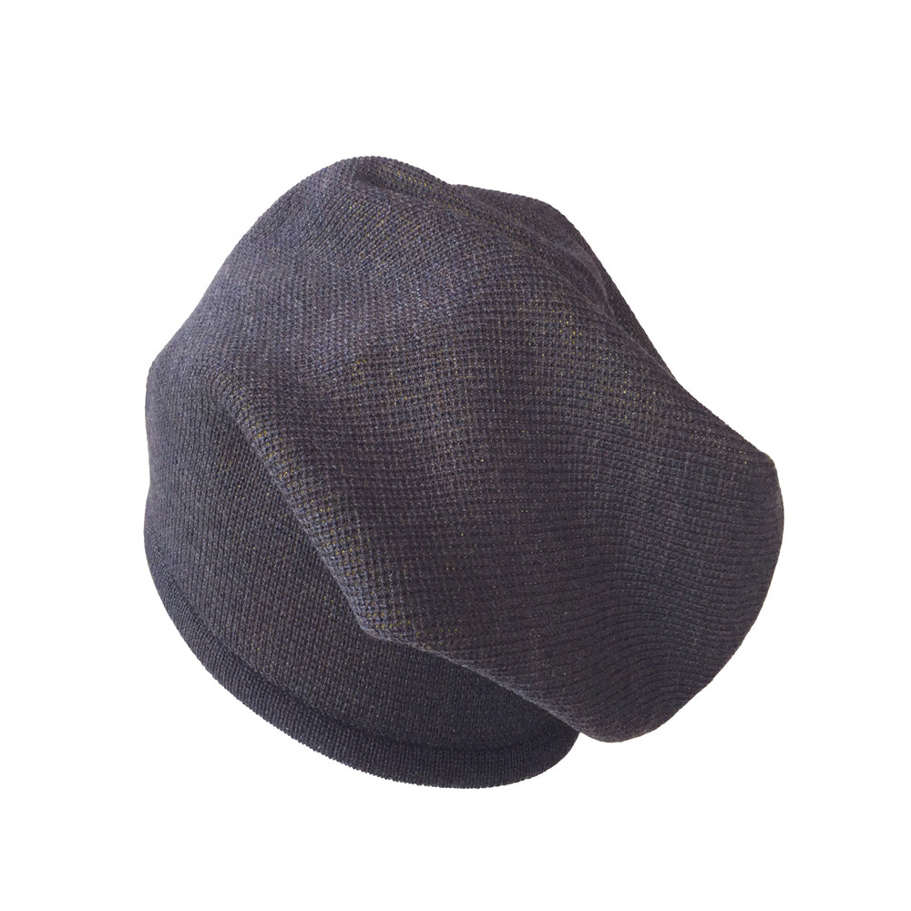 Beanie reversibel aus Merinowolle