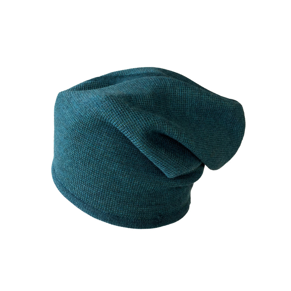 Beanie reversibel aus Merinowolle