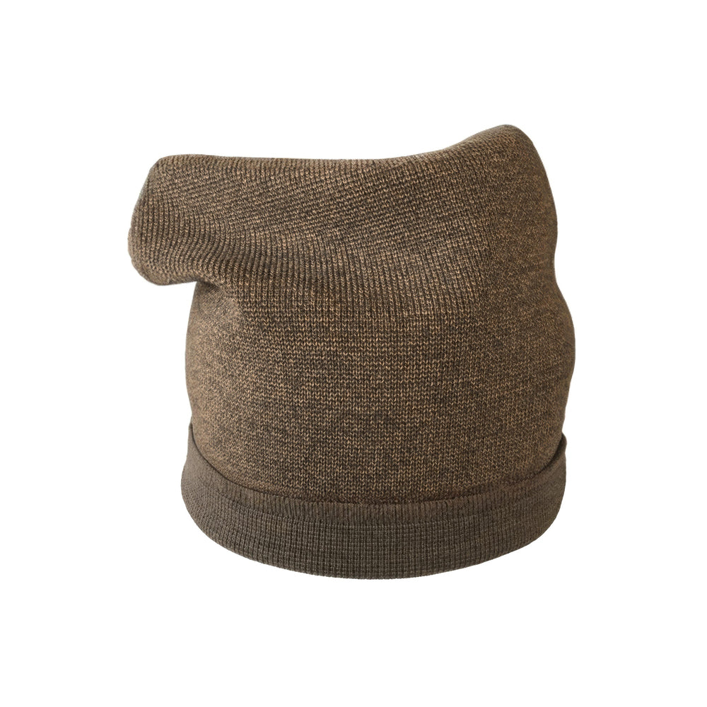 Beanie reversibel aus Merinowolle