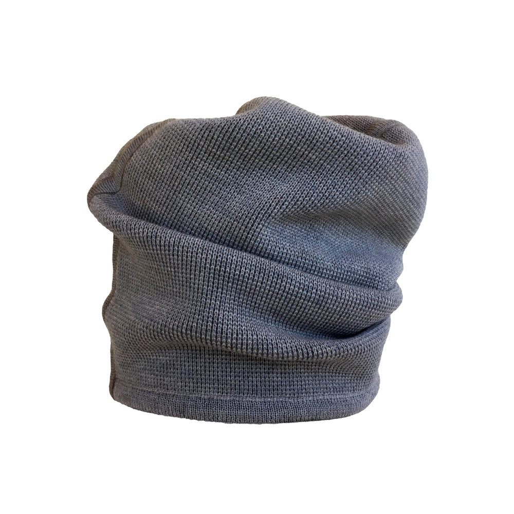Beanie reversibel aus Merinowolle