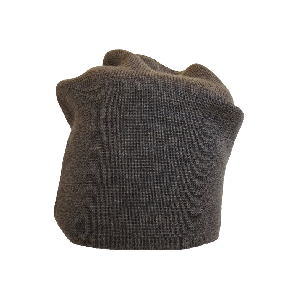 Beanie reversibel aus Merinowolle