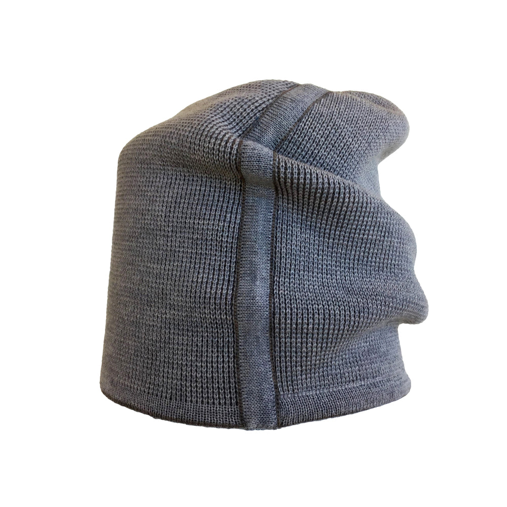 Beanie reversibel aus Merinowolle