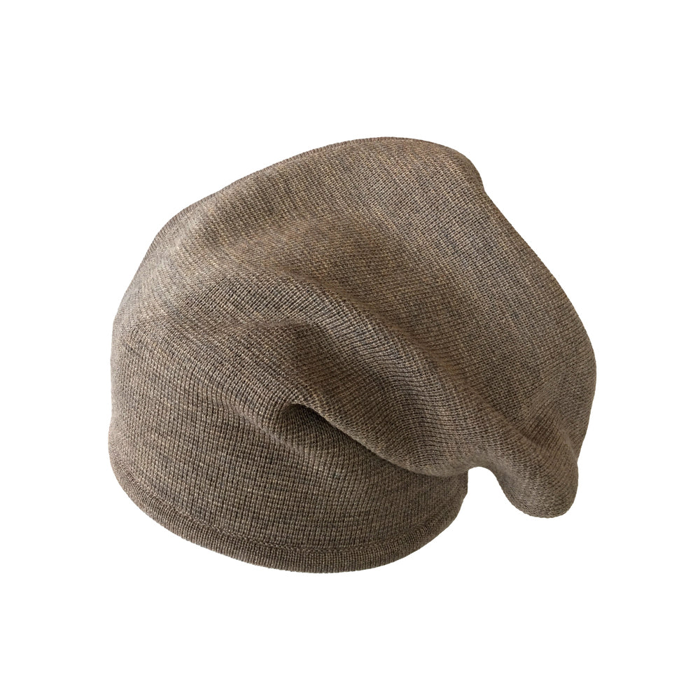 Beanie reversibel aus Merinowolle
