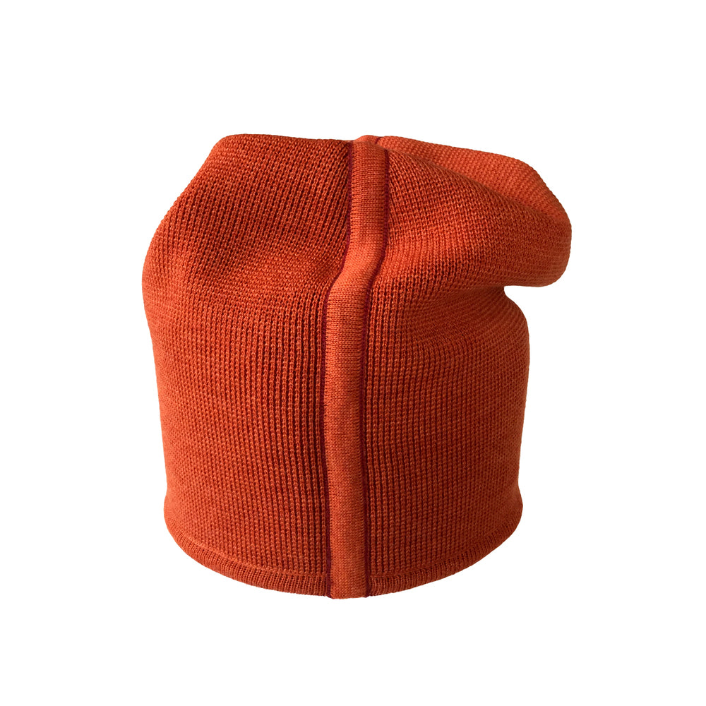 Beanie reversibel aus Merinowolle