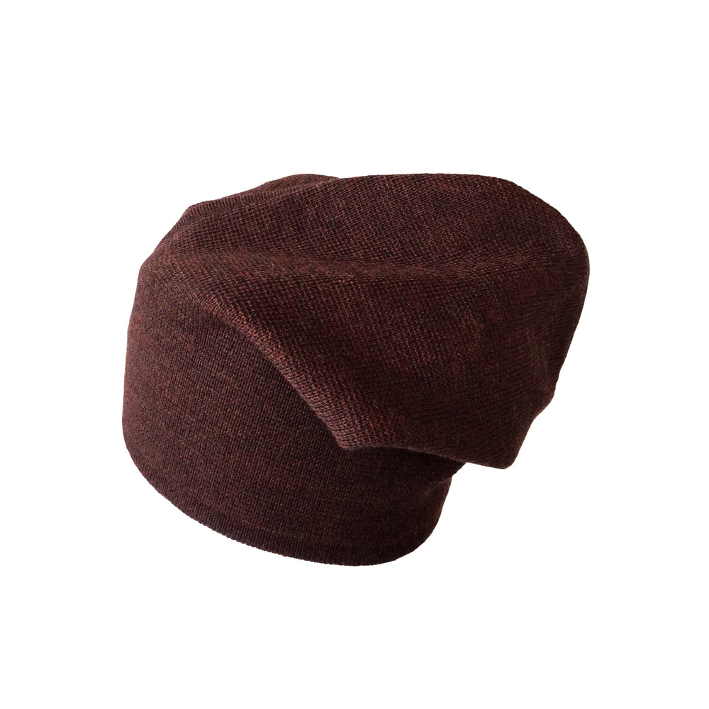 Beanie reversibel aus Merinowolle