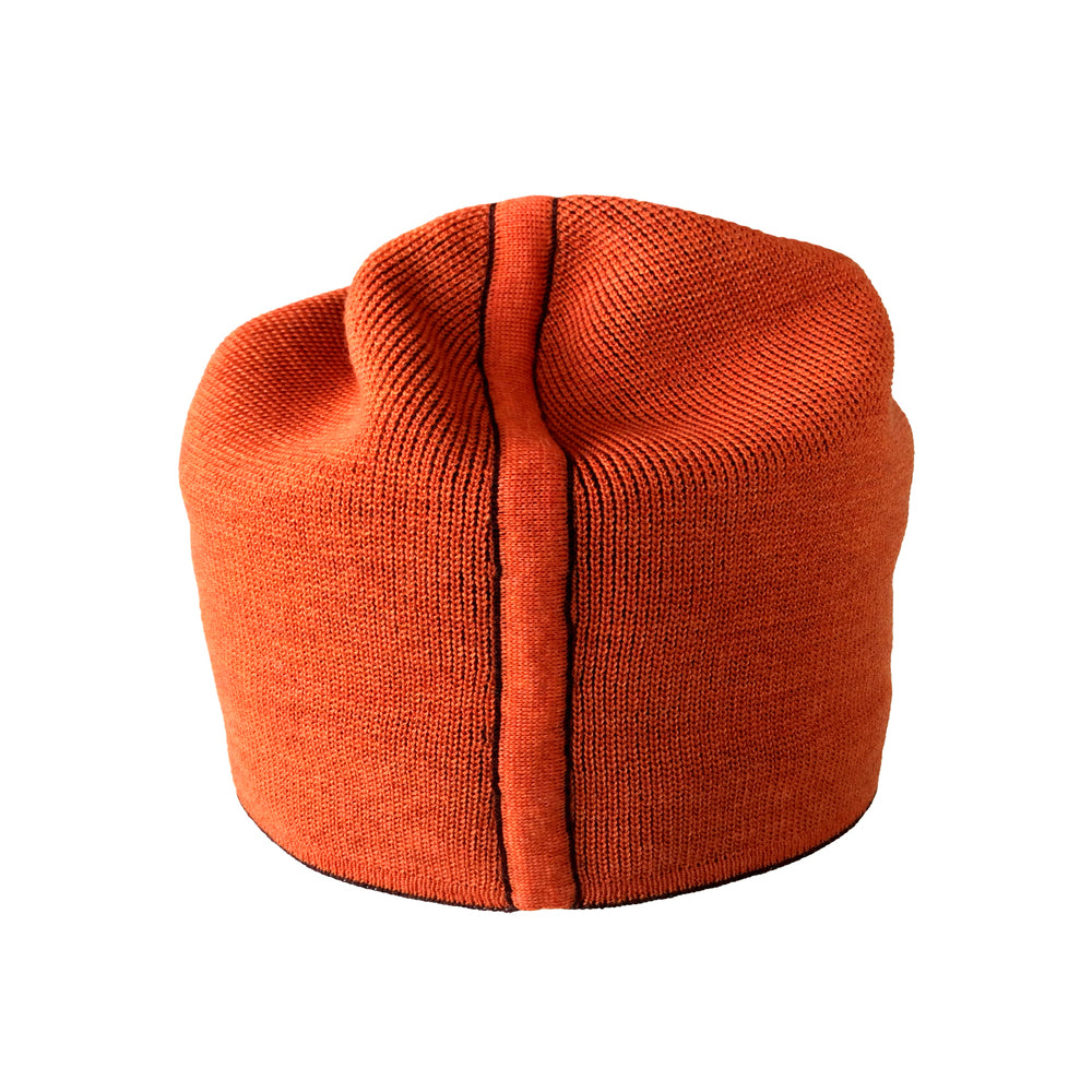Beanie reversibel aus Merinowolle