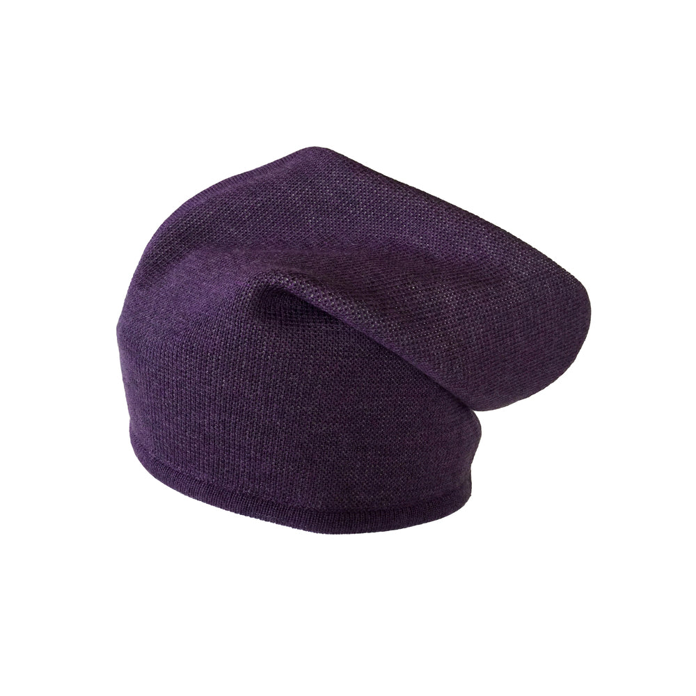Beanie reversibel aus Merinowolle