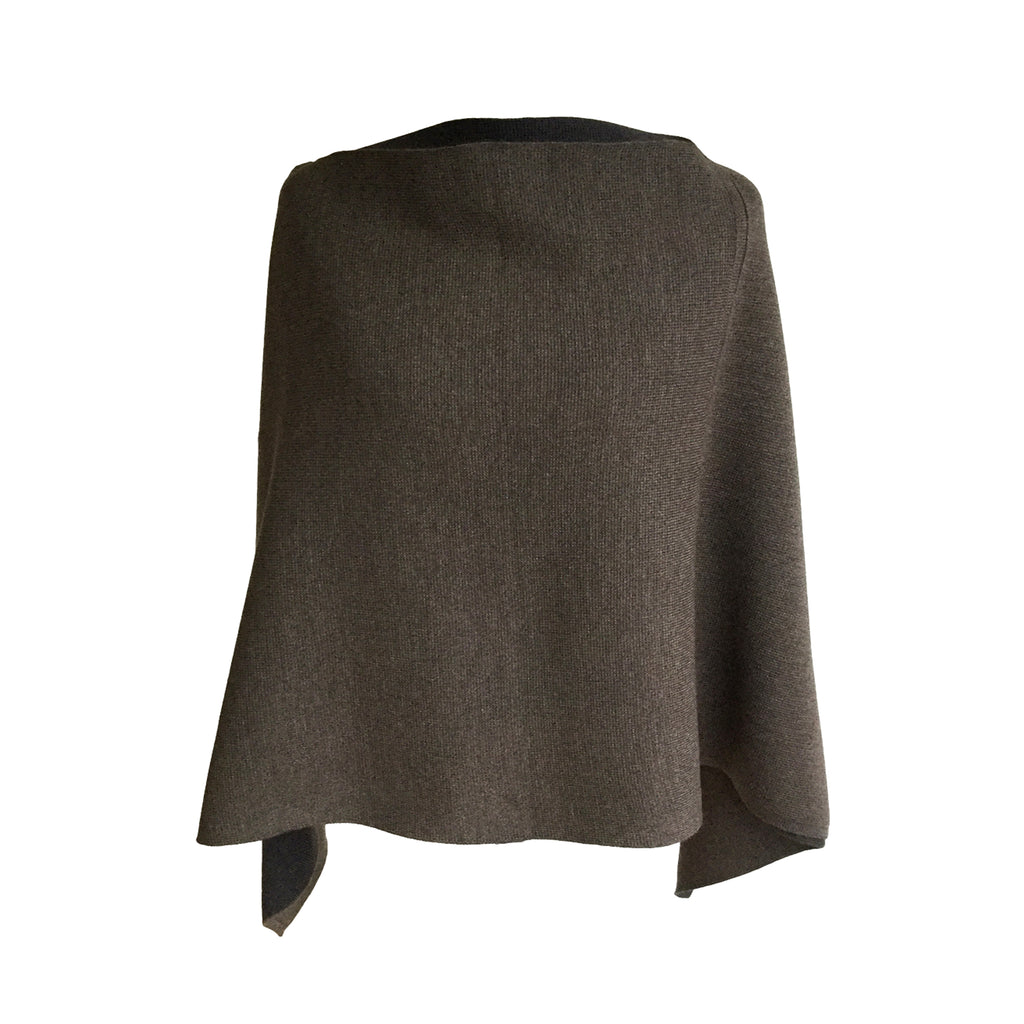 DreieckPoncho dick aus Merinowolle – Made in Austria