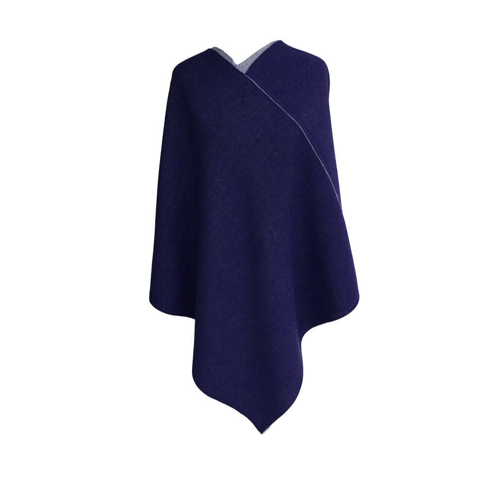 DreieckPoncho dick aus Merinowolle – Made in Austria
