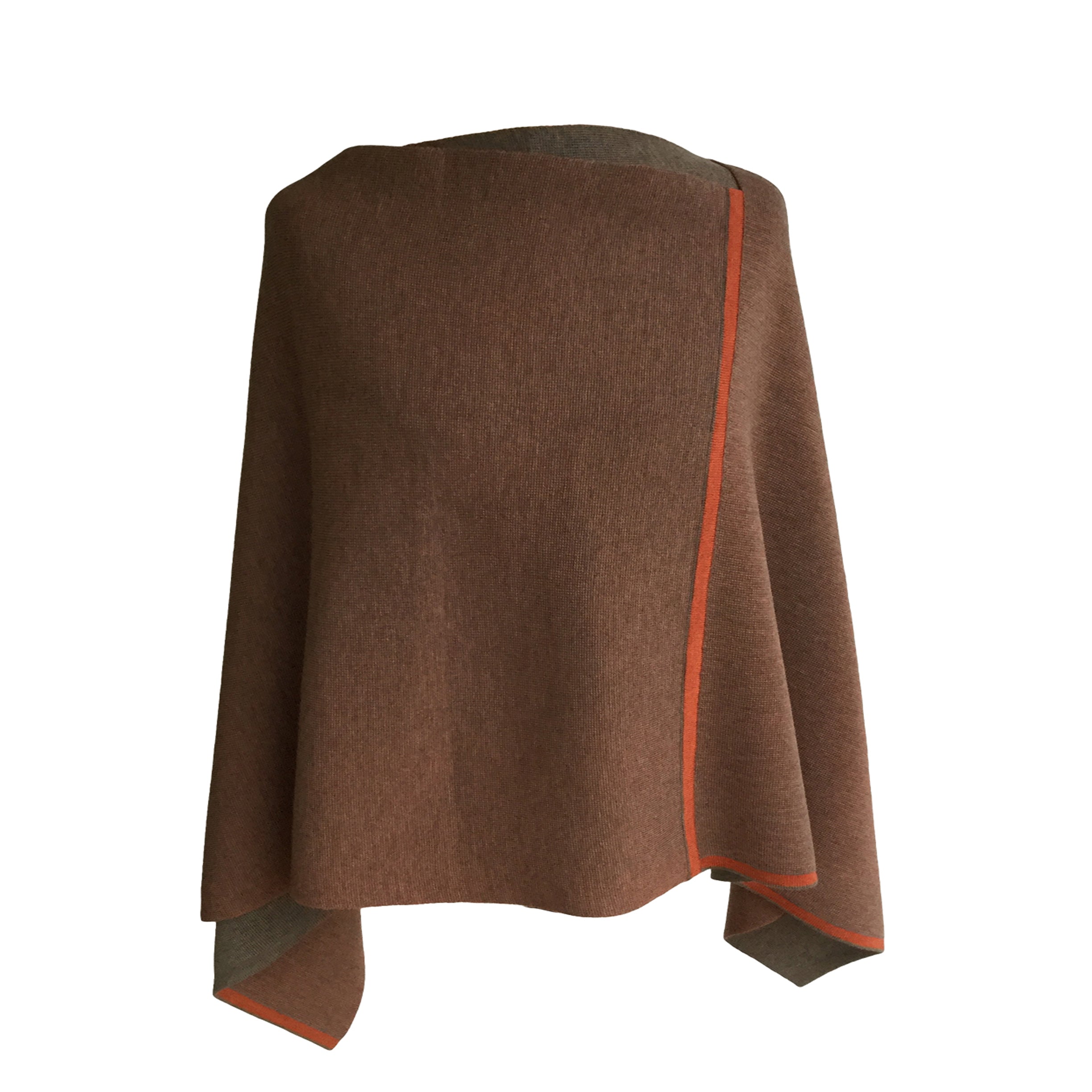 DreieckPoncho dünn aus Merinowolle – Made in Austria