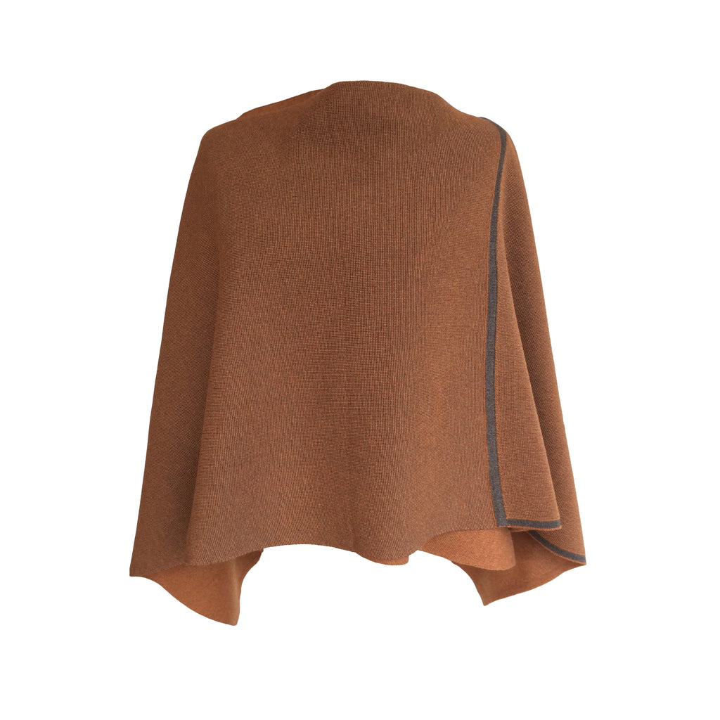 DreieckPoncho dünn aus Merinowolle – Made in Austria