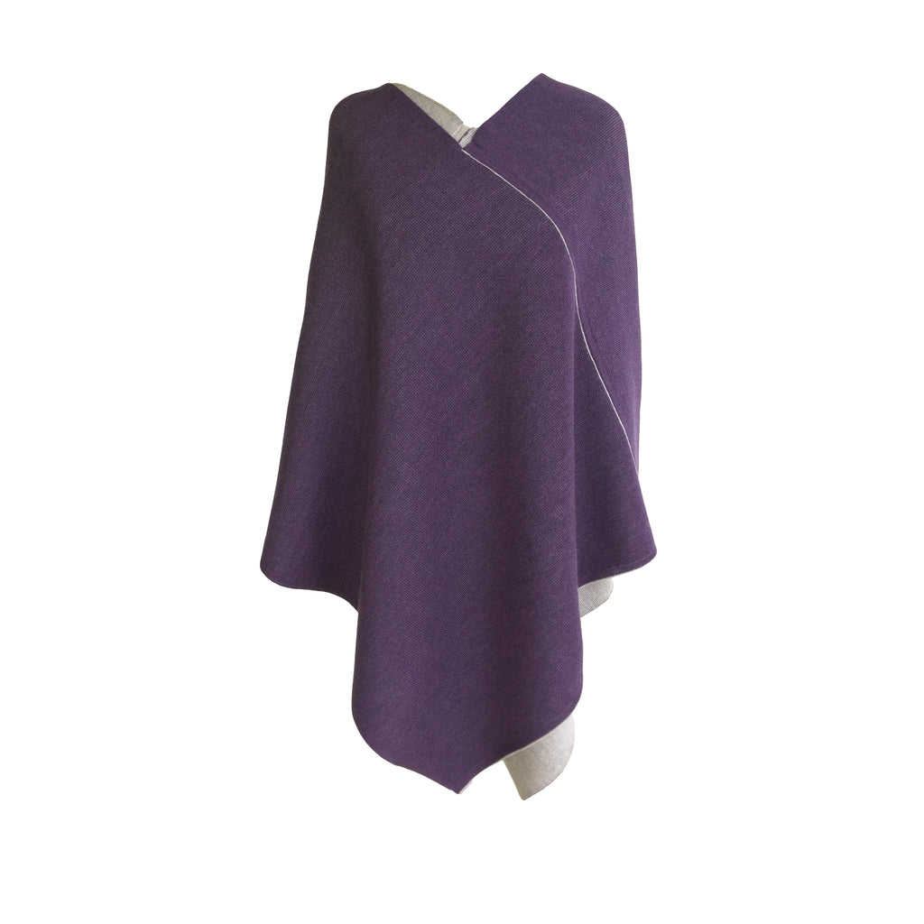 DreieckPoncho dick aus Merinowolle – Made in Austria