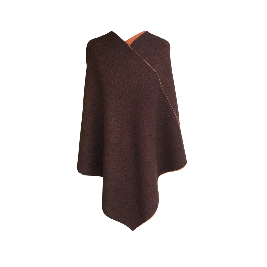 DreieckPoncho dick aus Merinowolle – Made in Austria