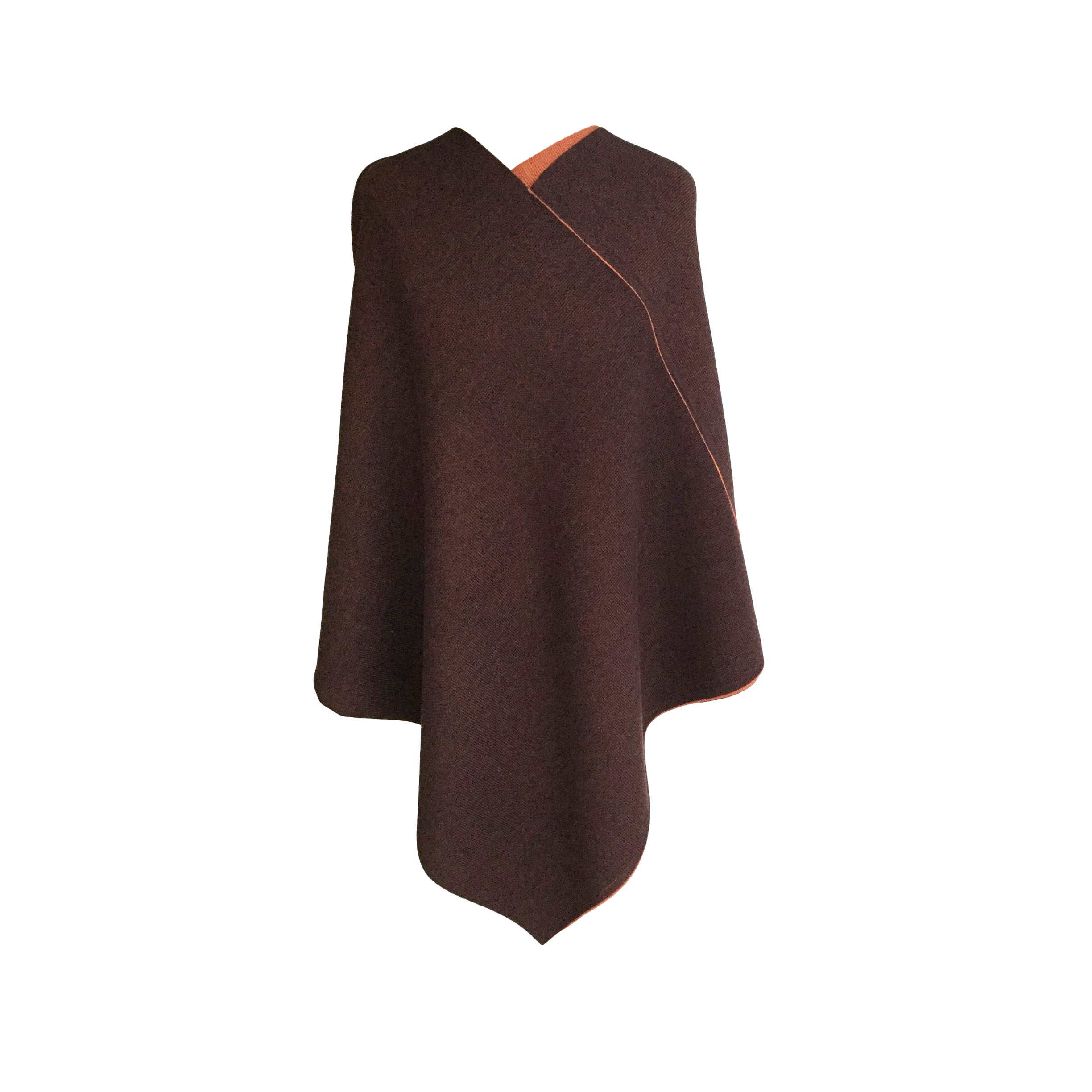 DreieckPoncho dick aus Merinowolle – Made in Austria