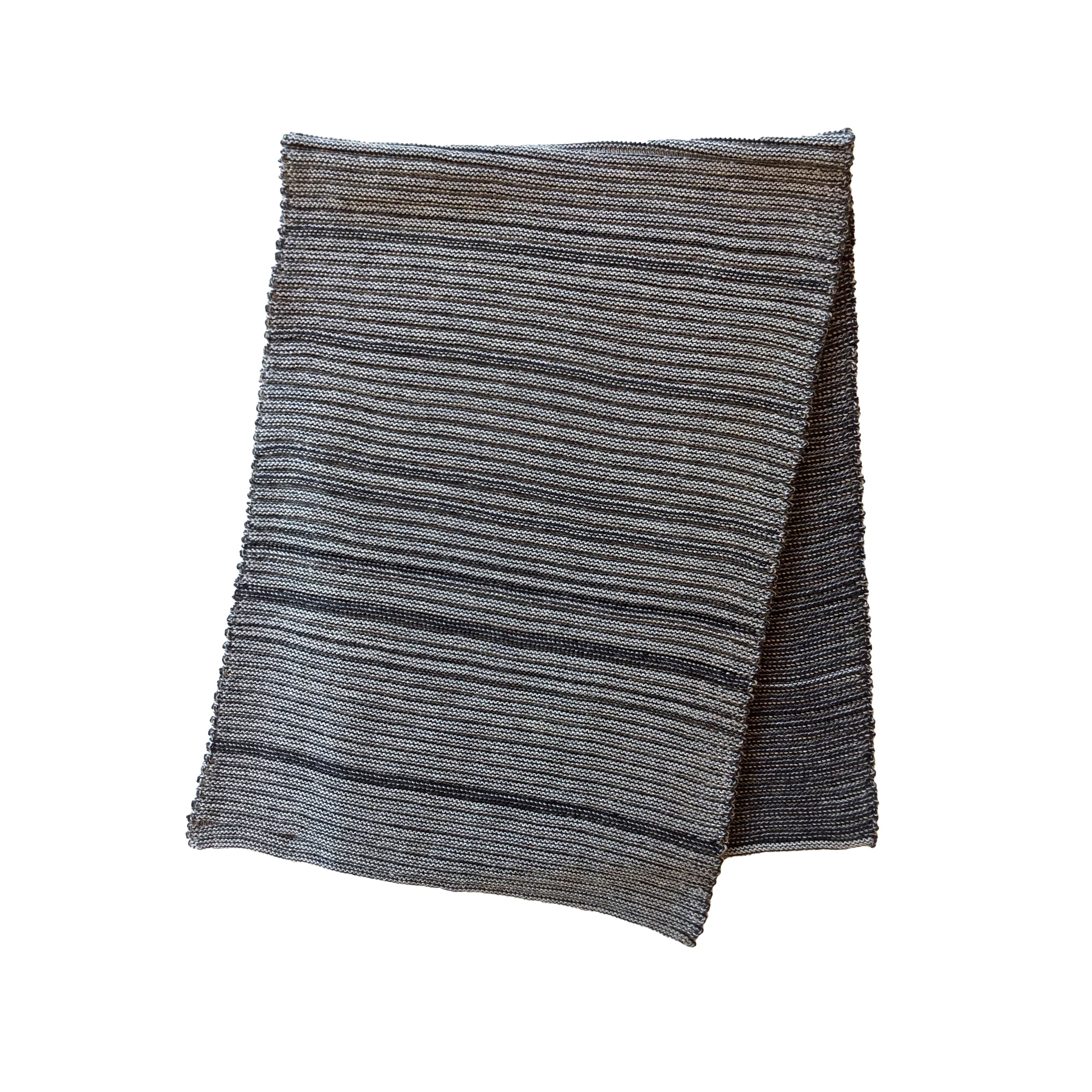 Schal Rippe quer aus Merinowolle – Made in Austria