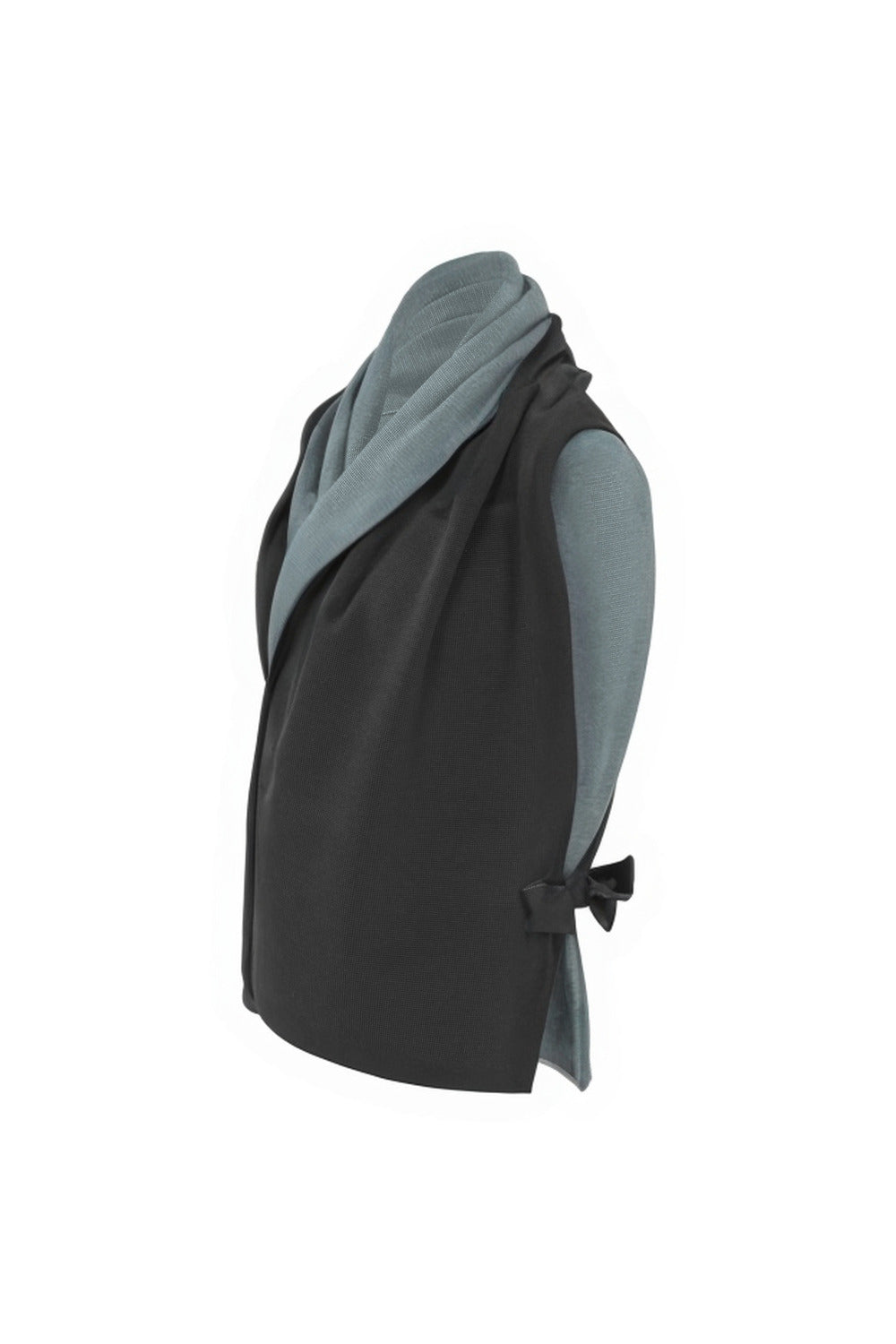 StolaJacke zweifarbig aus Merinowolle