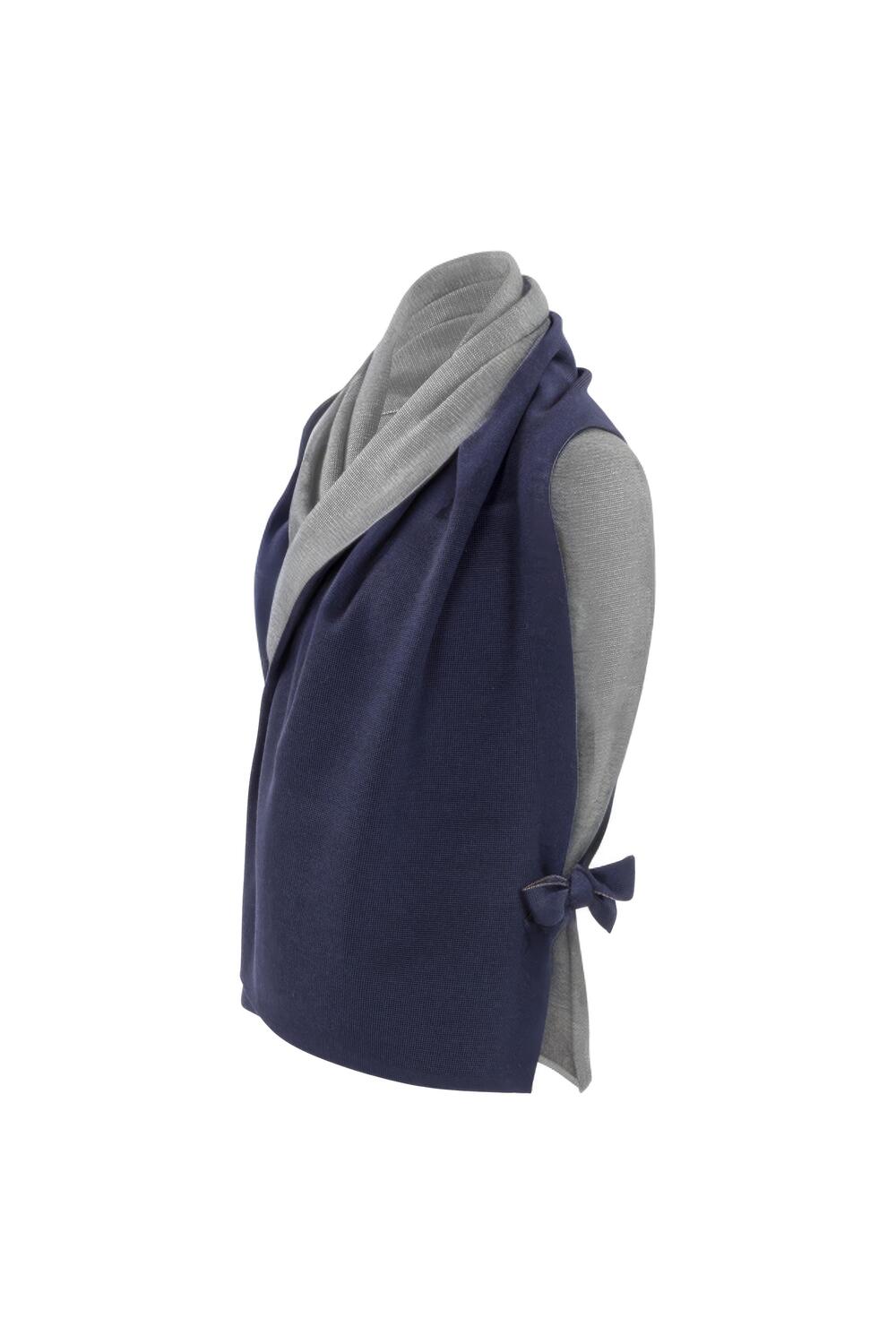 StolaJacke zweifarbig aus Merinowolle
