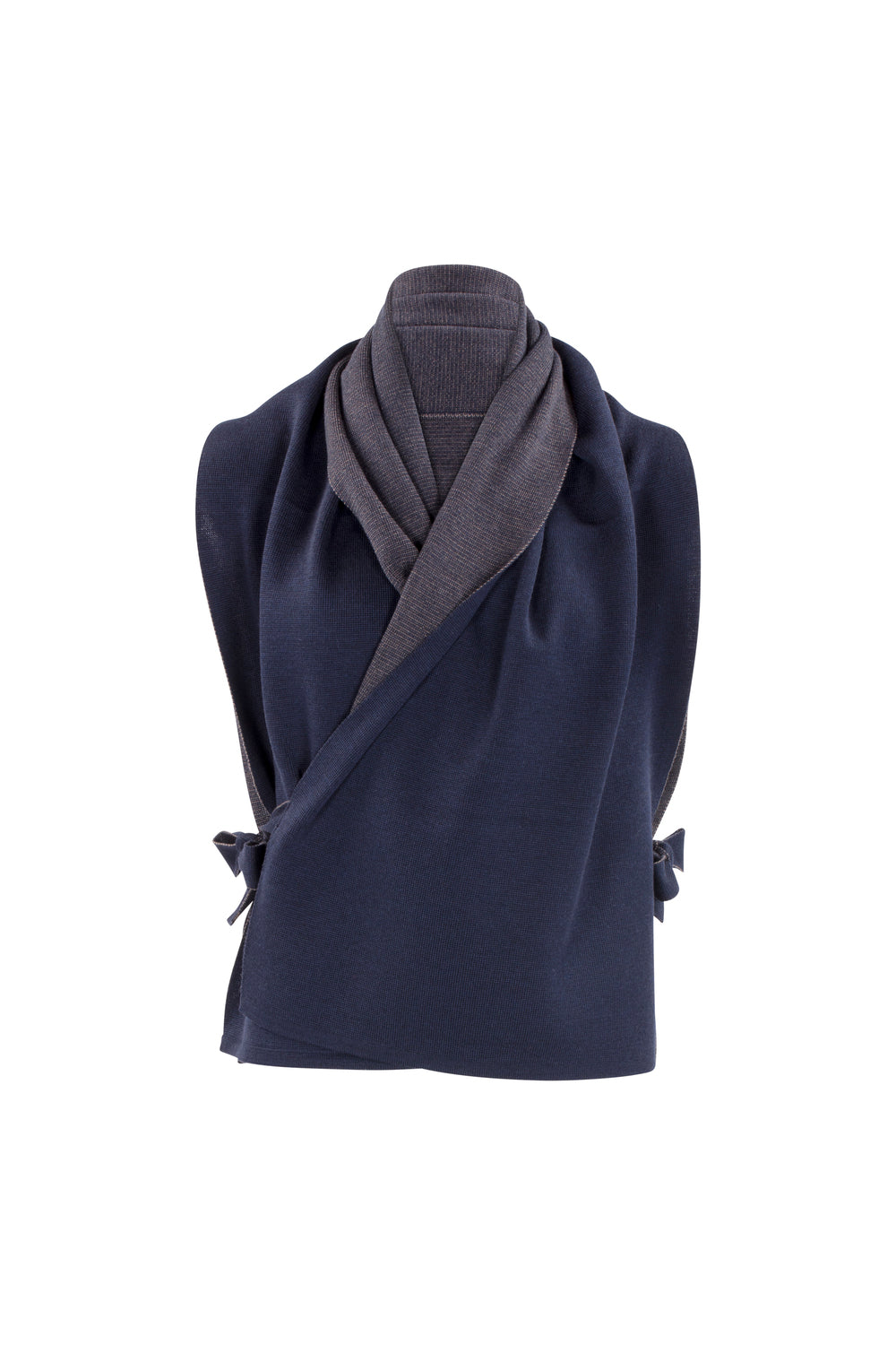 StolaJacke zweifarbig aus Merinowolle