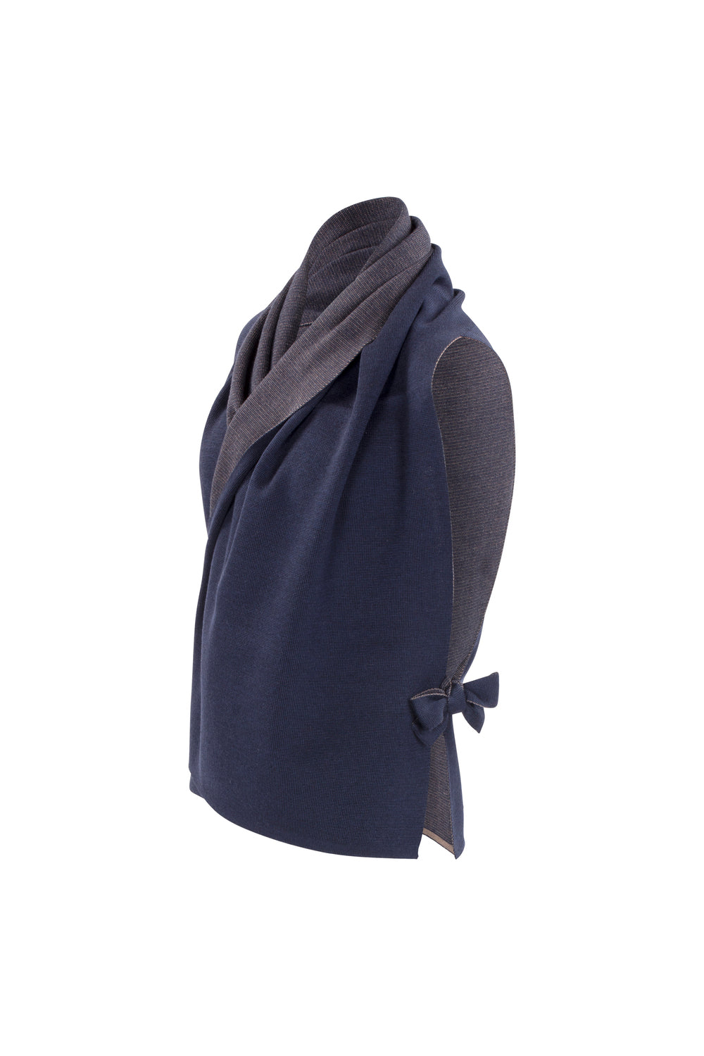 StolaJacke zweifarbig aus Merinowolle