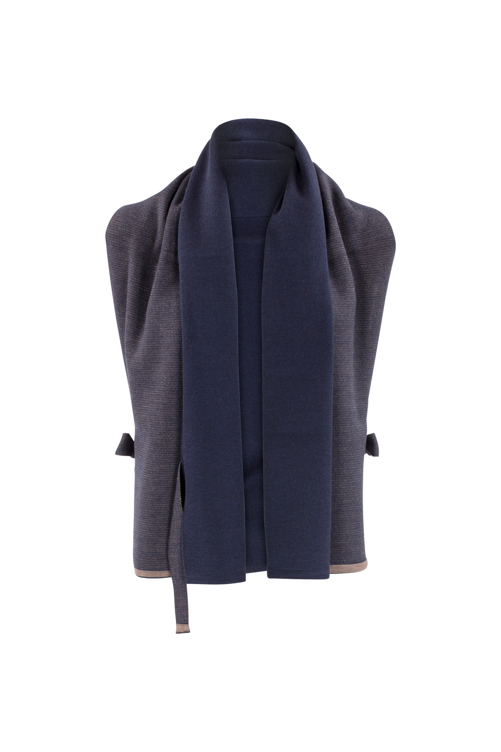 StolaJacke zweifarbig aus Merinowolle
