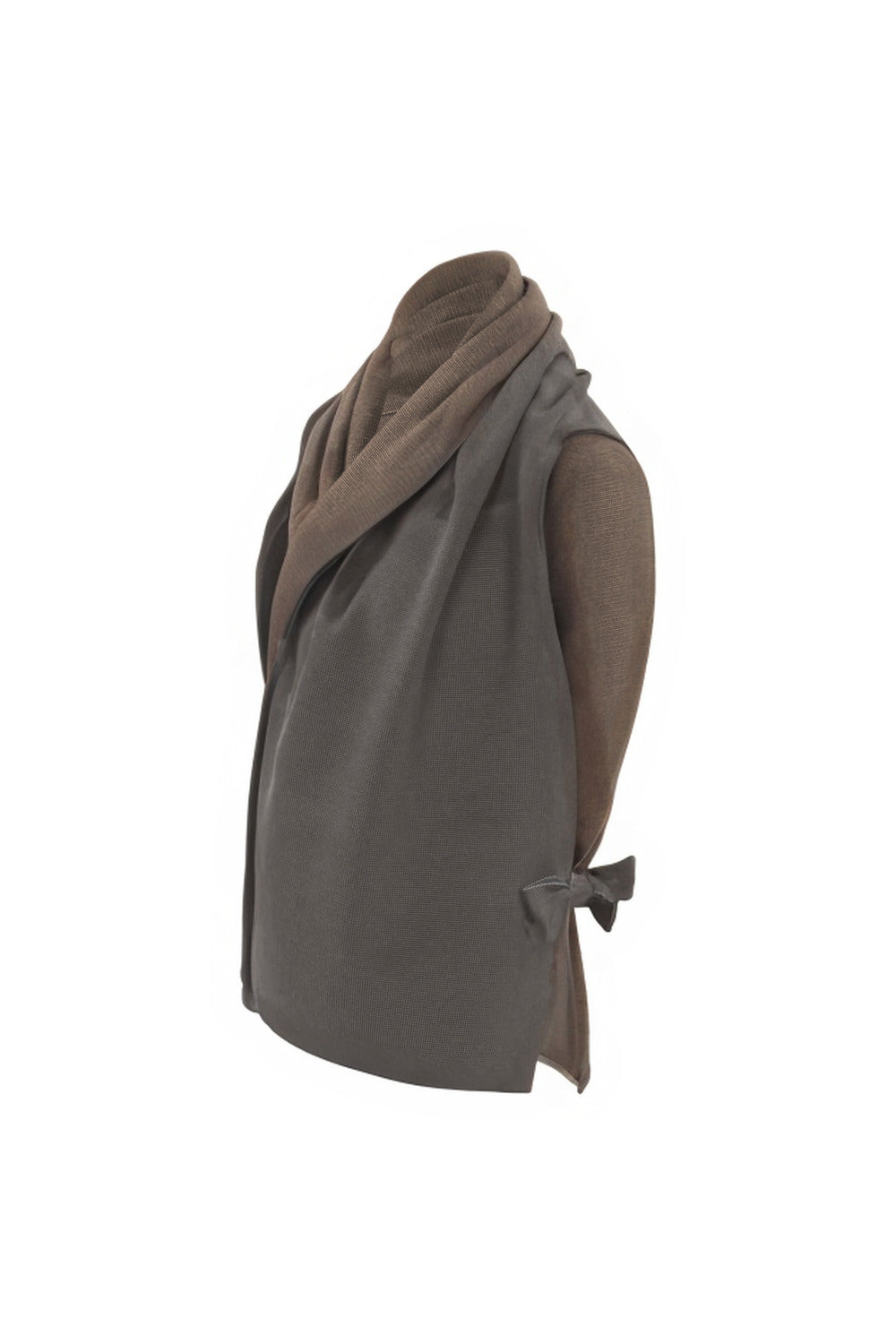 StolaJacke zweifarbig aus Merinowolle