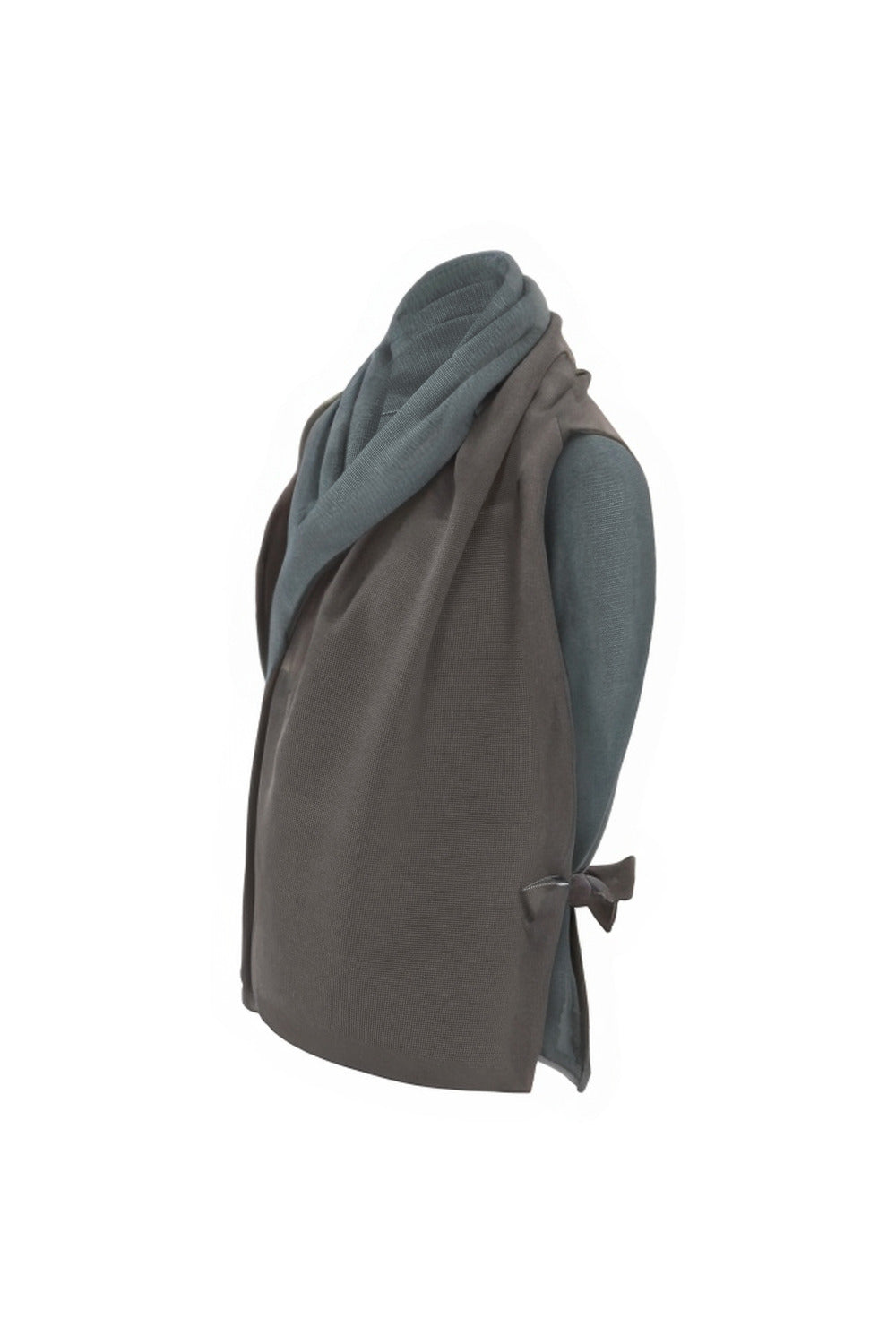 StolaJacke zweifarbig aus Merinowolle