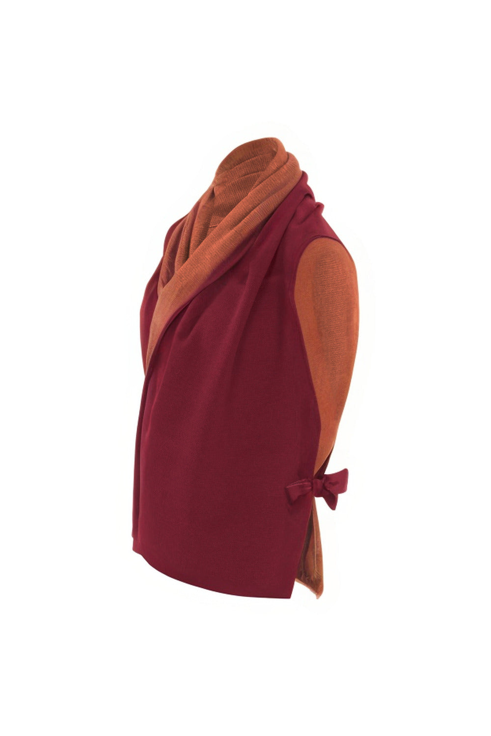 StolaJacke zweifarbig aus Merinowolle