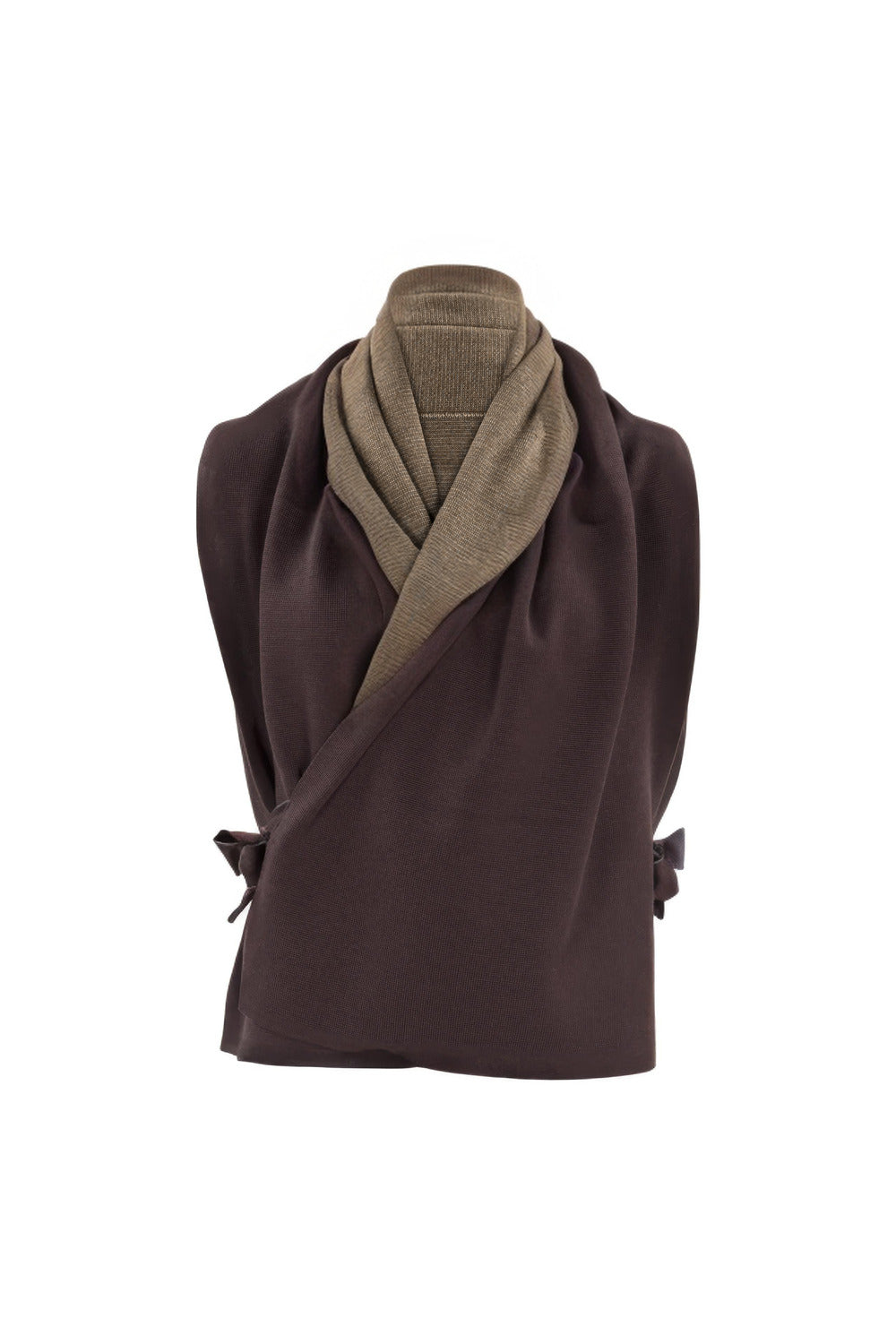 StolaJacke zweifarbig aus Merinowolle