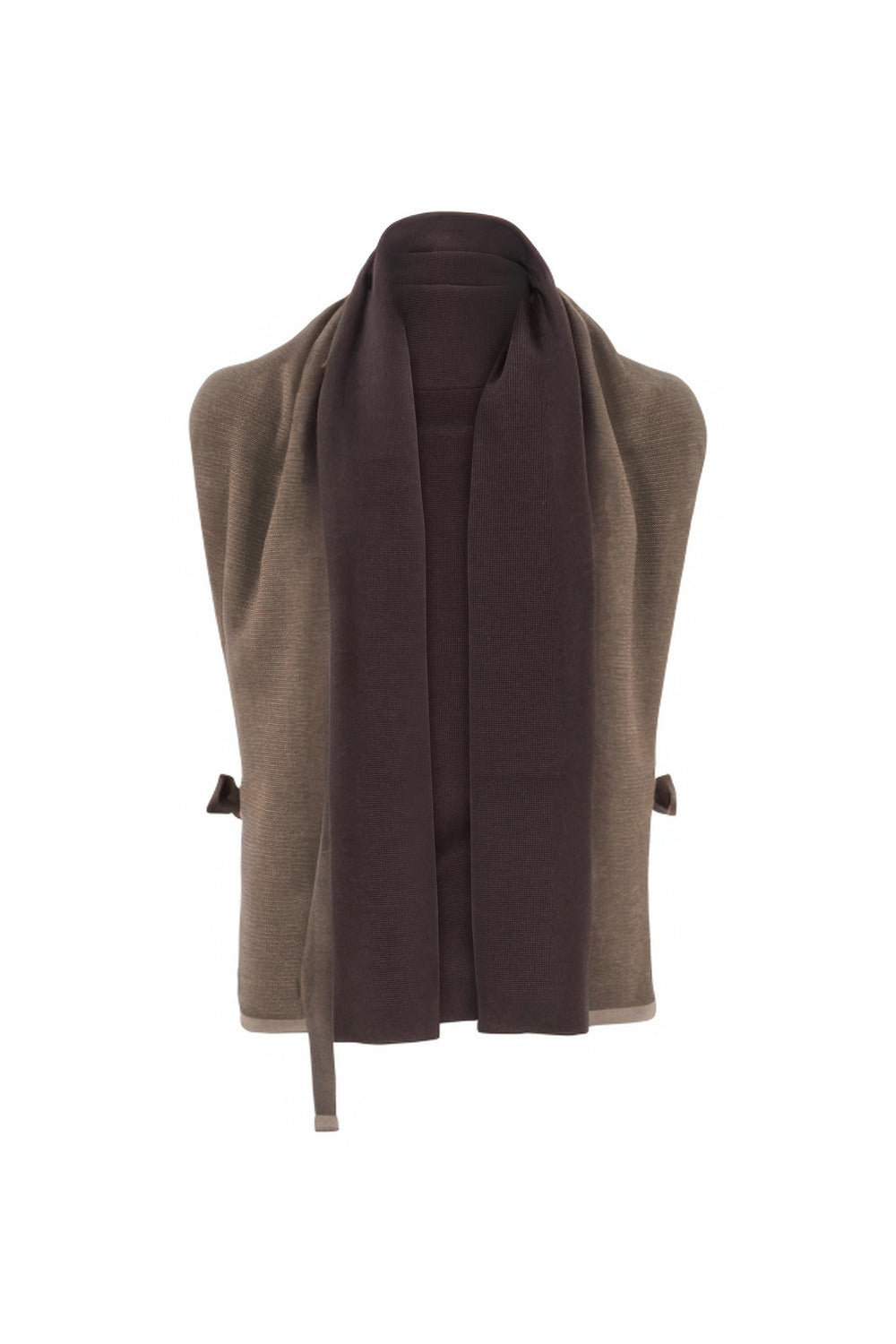 StolaJacke zweifarbig aus Merinowolle