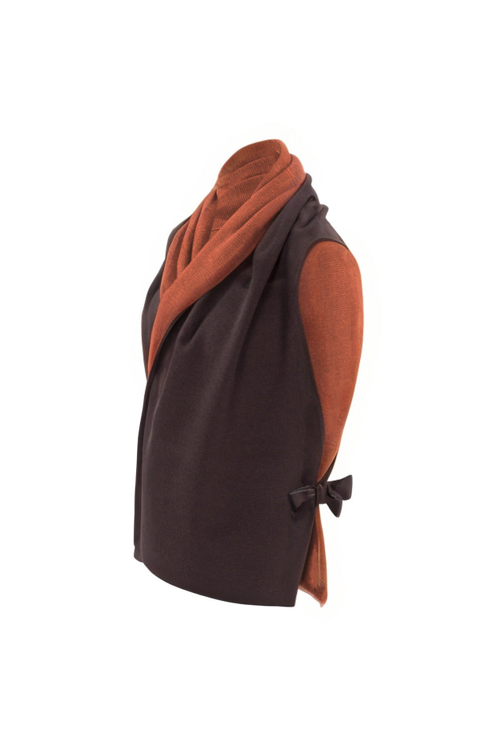 StolaJacke zweifarbig aus Merinowolle
